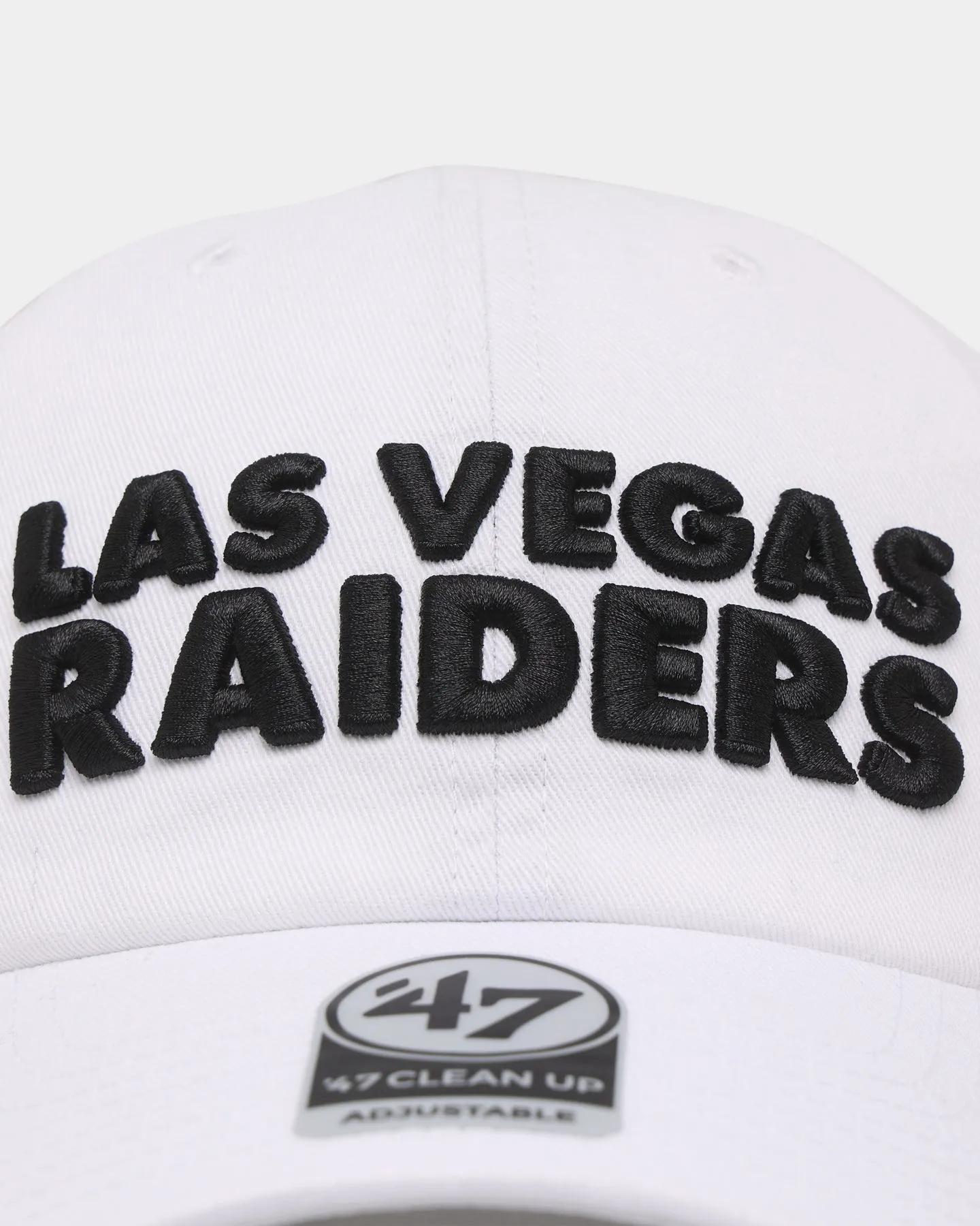 47 Brand Las Vegas Raiders 47 Clean Up Strapback White