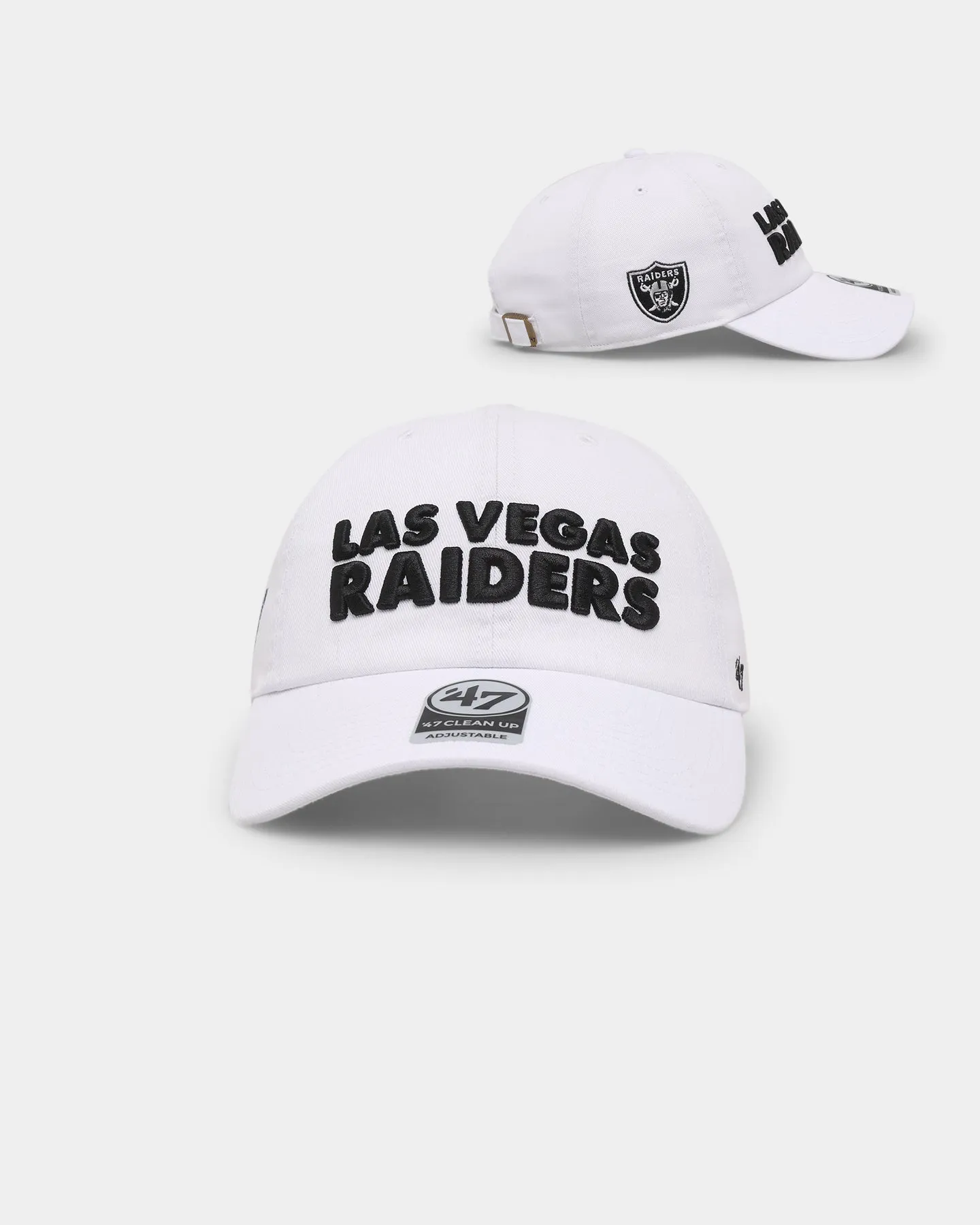 47 Brand Las Vegas Raiders 47 Clean Up Strapback White