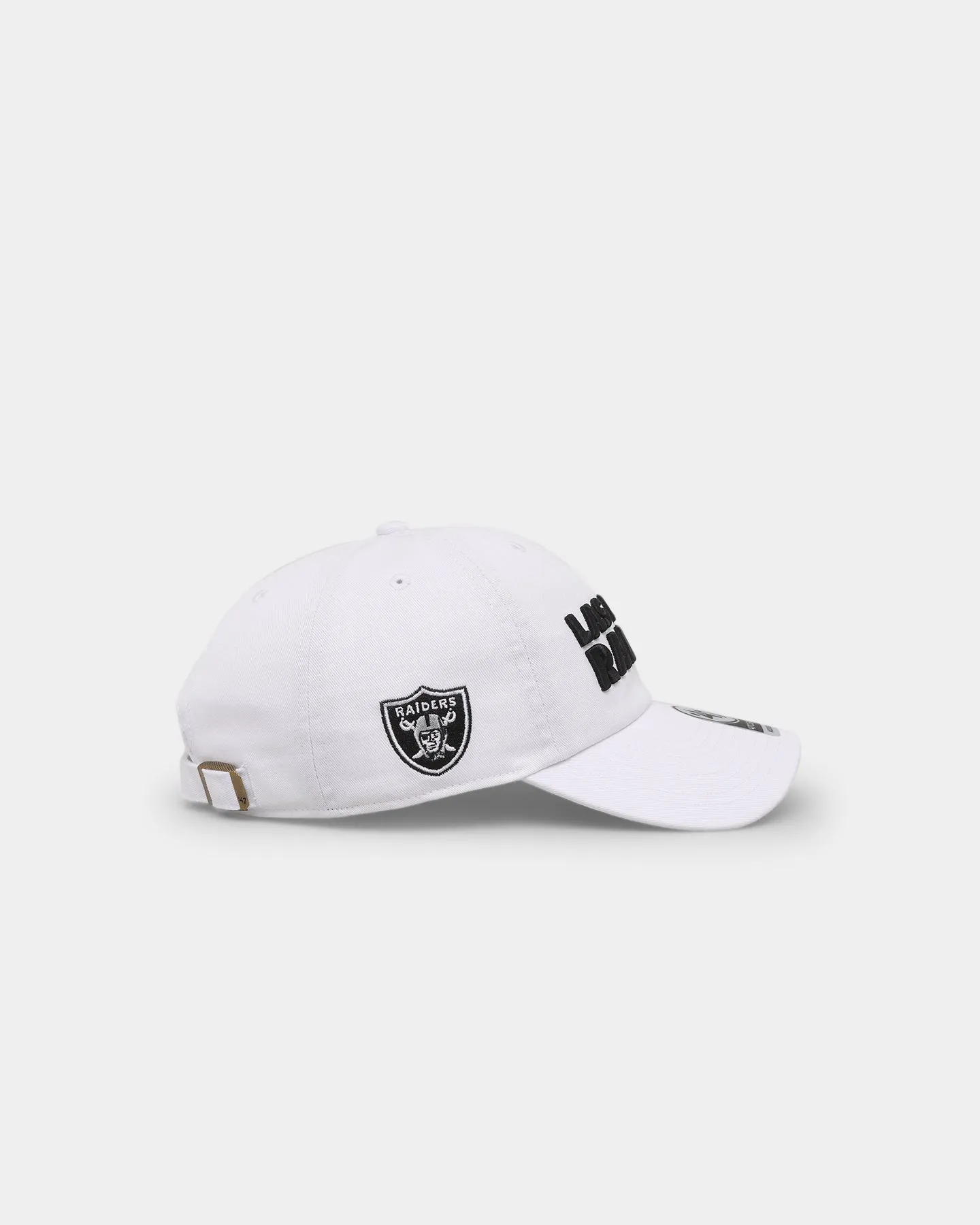 47 Brand Las Vegas Raiders 47 Clean Up Strapback White