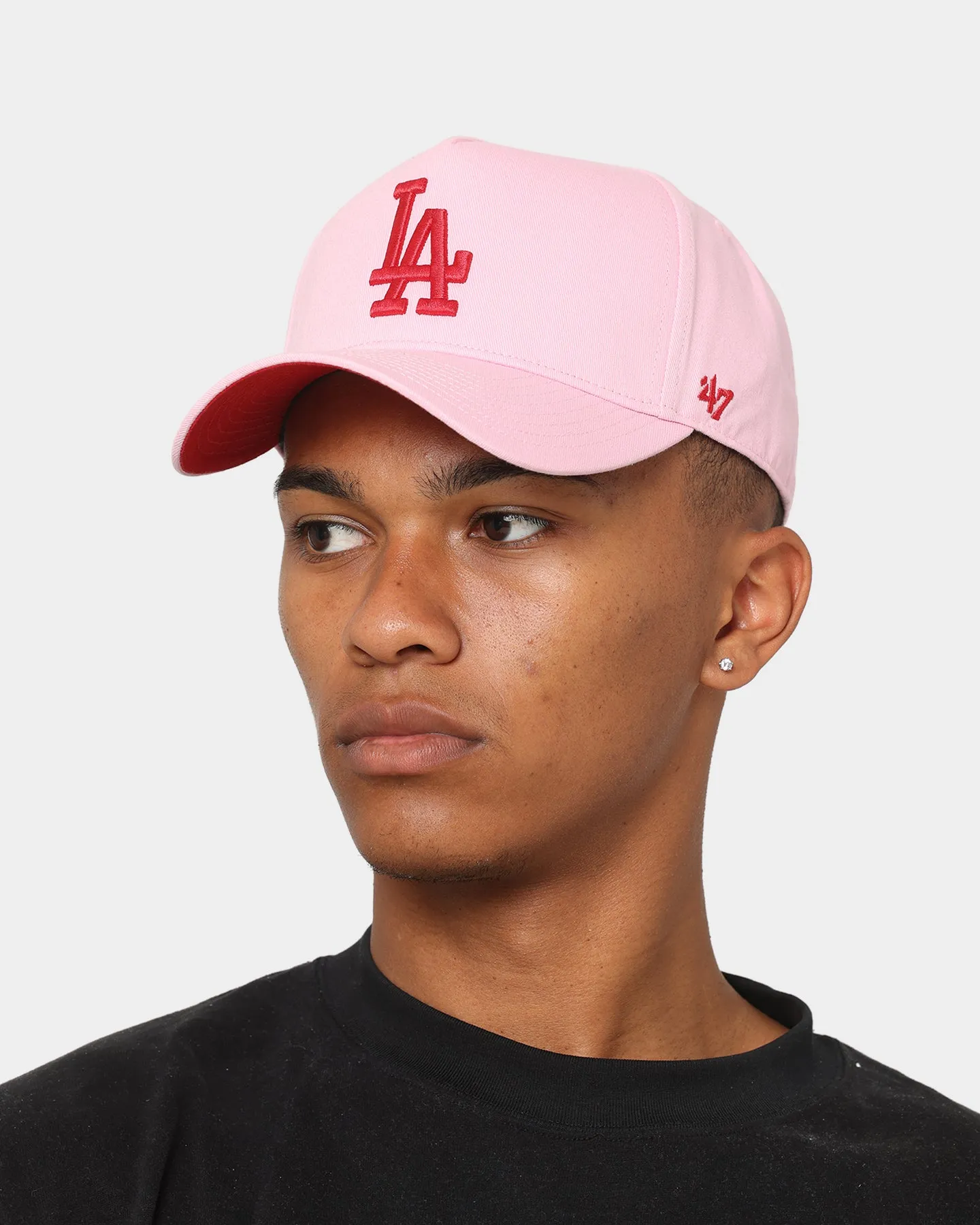 47 Brand Los Angeles Dodgers Legend Replica 'Lover Not A Fighter' MVP DT Snapback Petal Pink