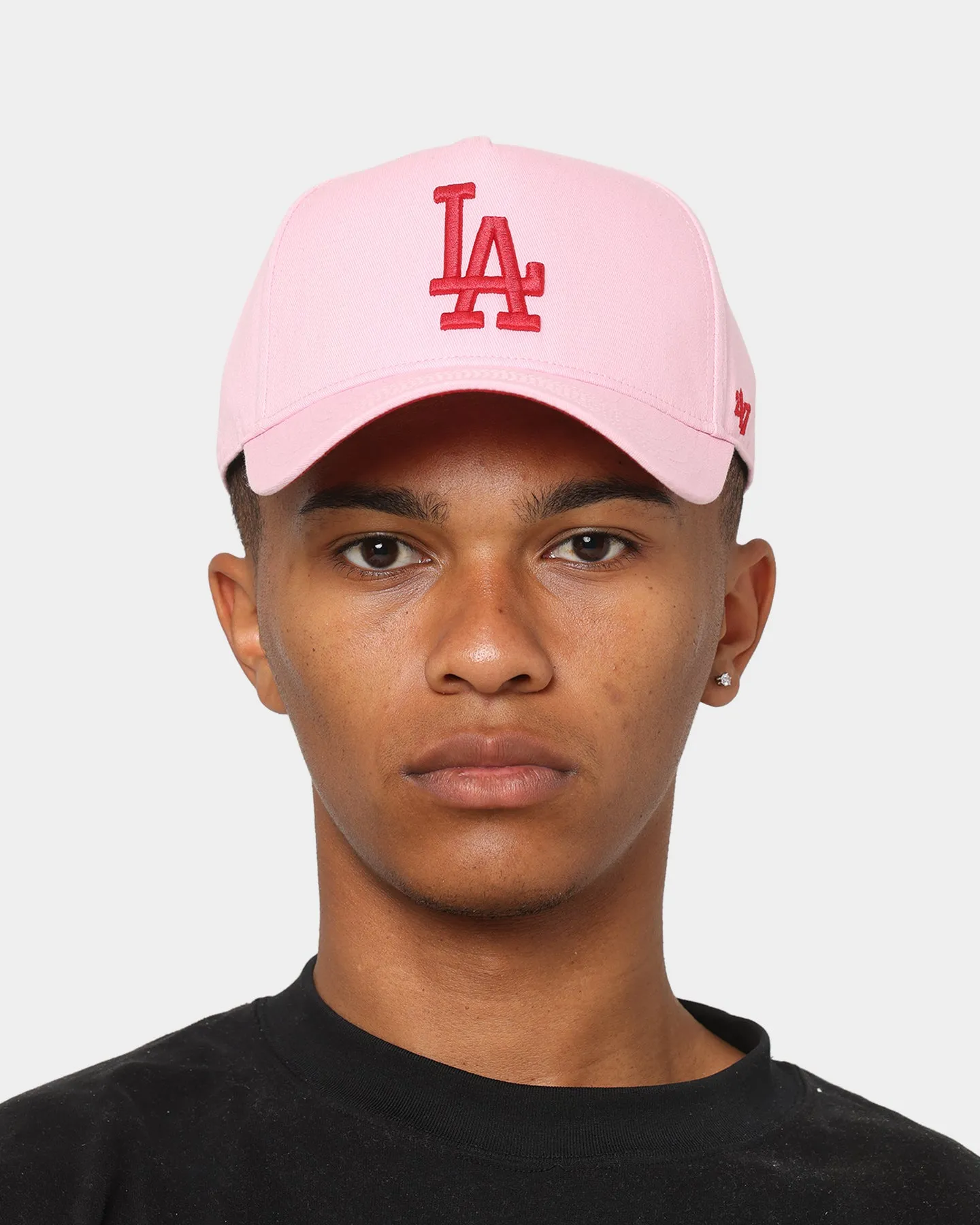 47 Brand Los Angeles Dodgers Legend Replica 'Lover Not A Fighter' MVP DT Snapback Petal Pink