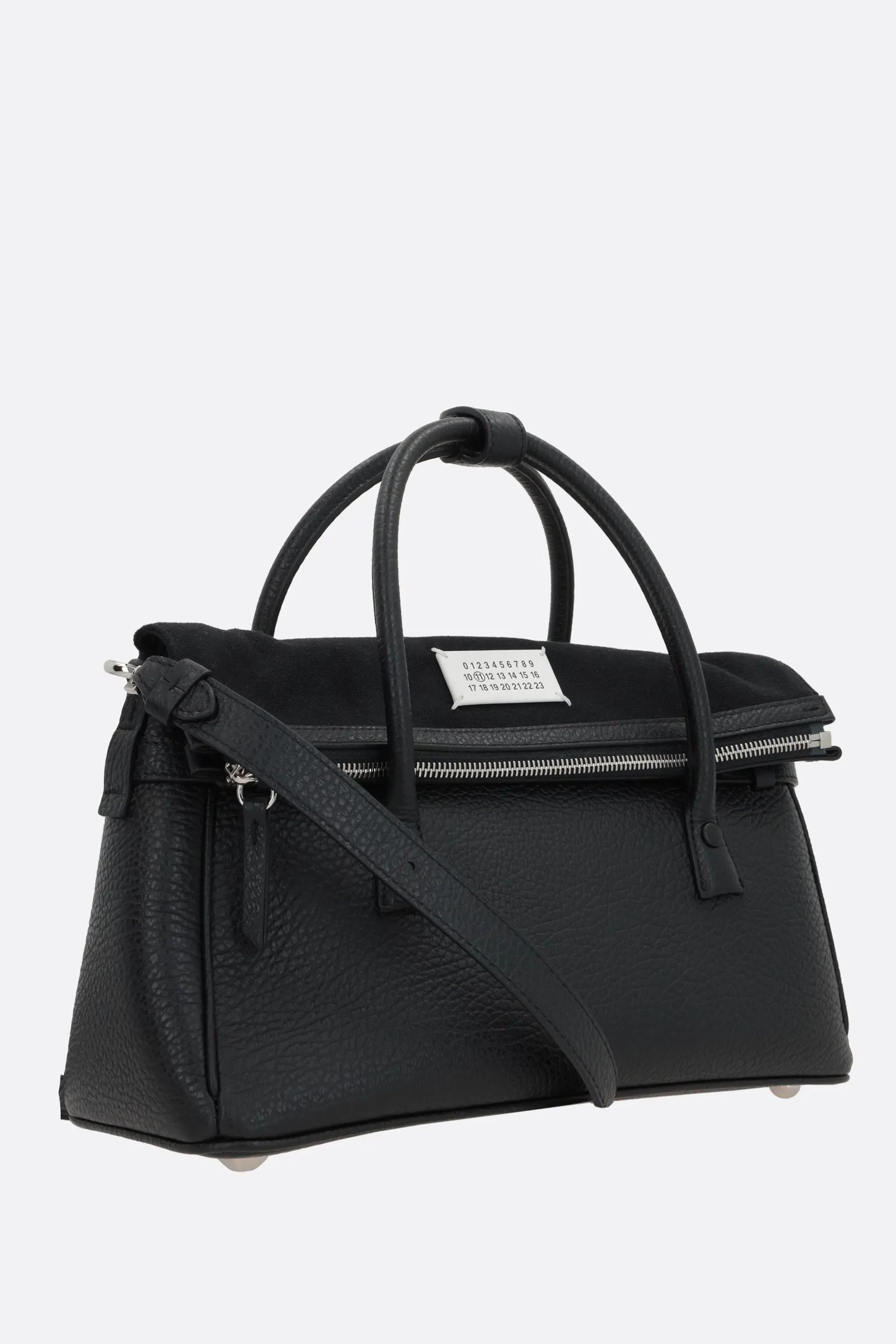 5AC East West grainy leather handbag