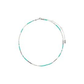 ALISON necklace mint, silver-plated