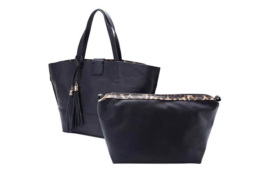 Anja Handbag in Black Smooth