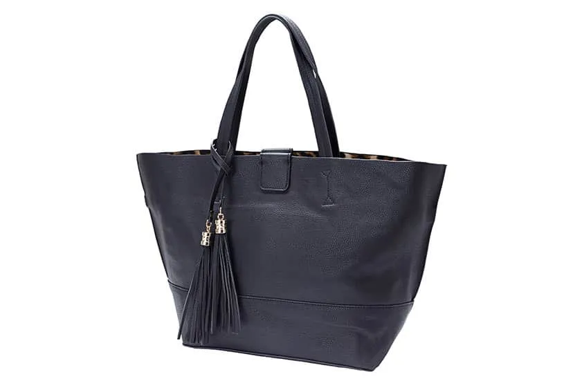 Anja Handbag in Black Smooth