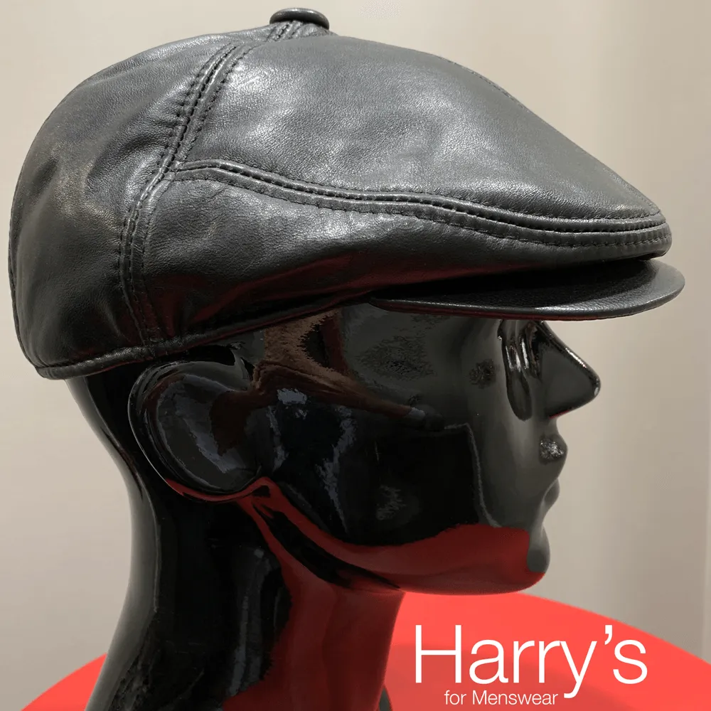 Avenel Mens Pig Skin Leather Cap