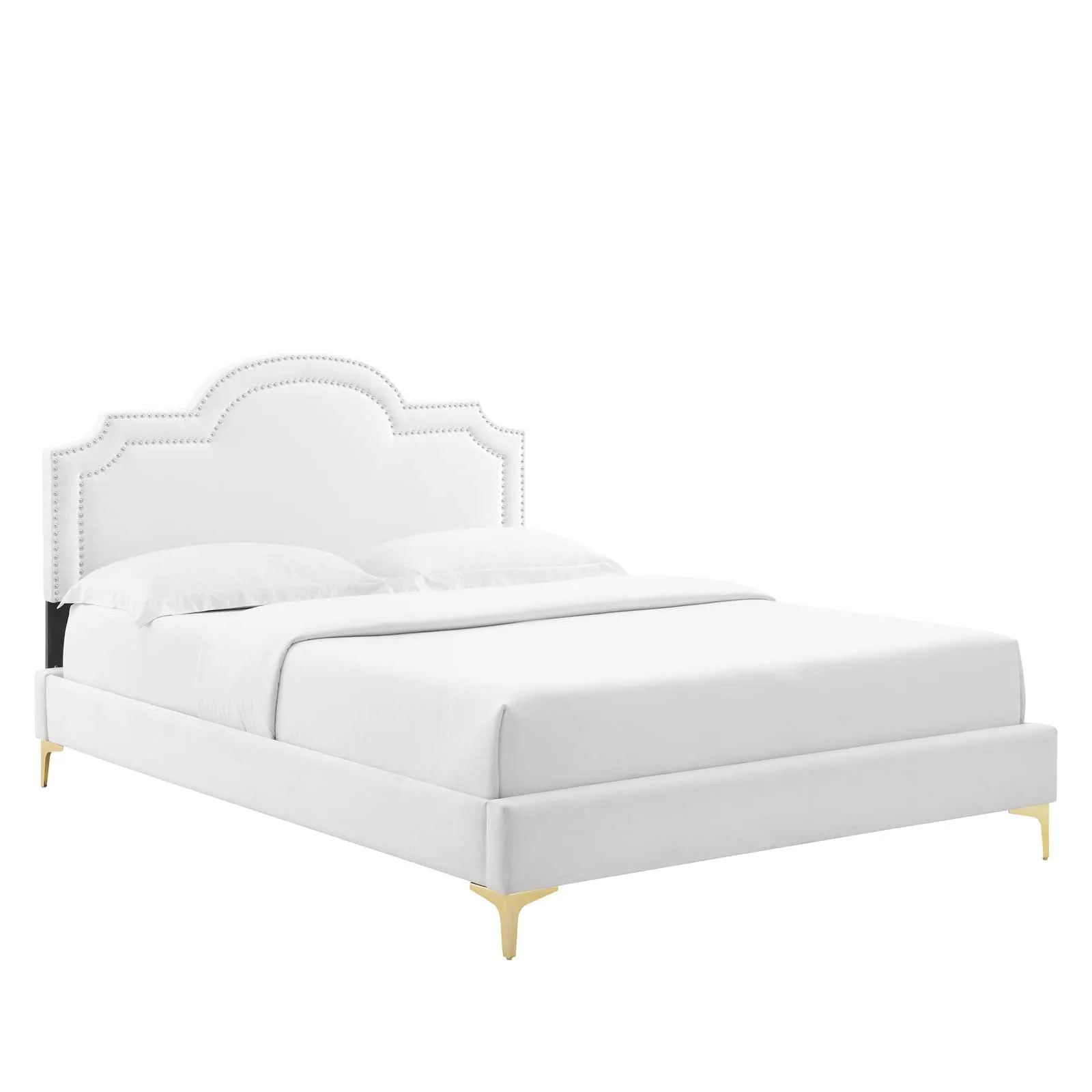 Aviana Performance Velvet Full Bed By Modway - MOD-6804 - White