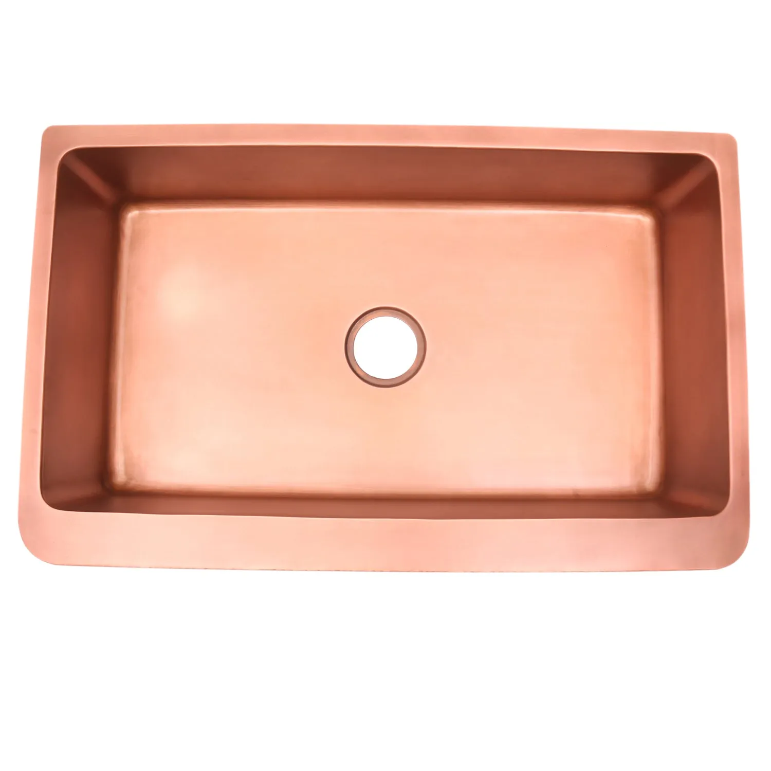 Barroca Single Bowl Copper Apron-Front Sink