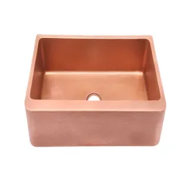 Barroca Single Bowl Copper Apron-Front Sink