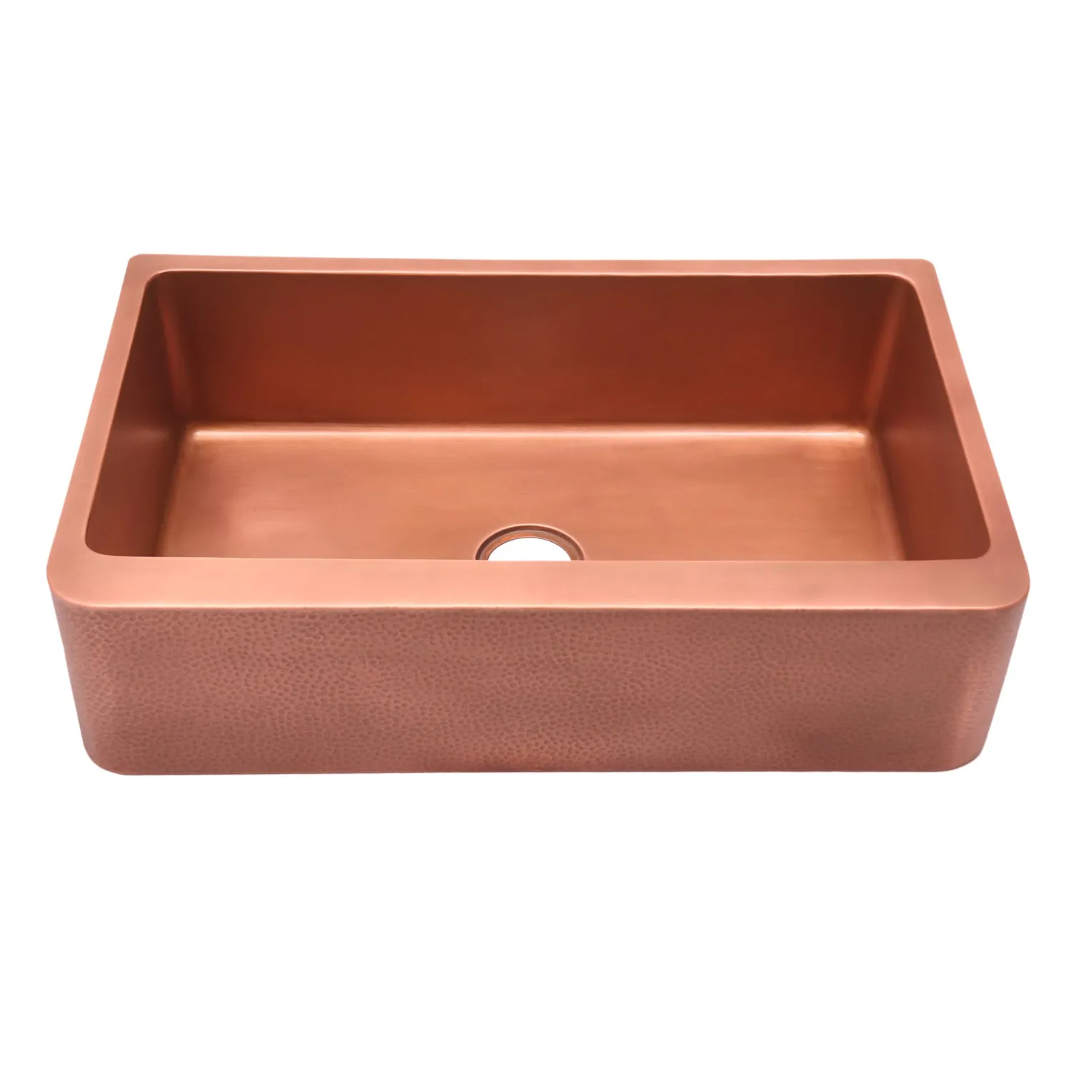 Barroca Single Bowl Copper Apron-Front Sink