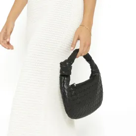 Bazz Handbag in Black Weave