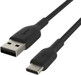 Belkin Boost Charge 1M USB A to USB C Cable Black - CAB002bt1Mbk