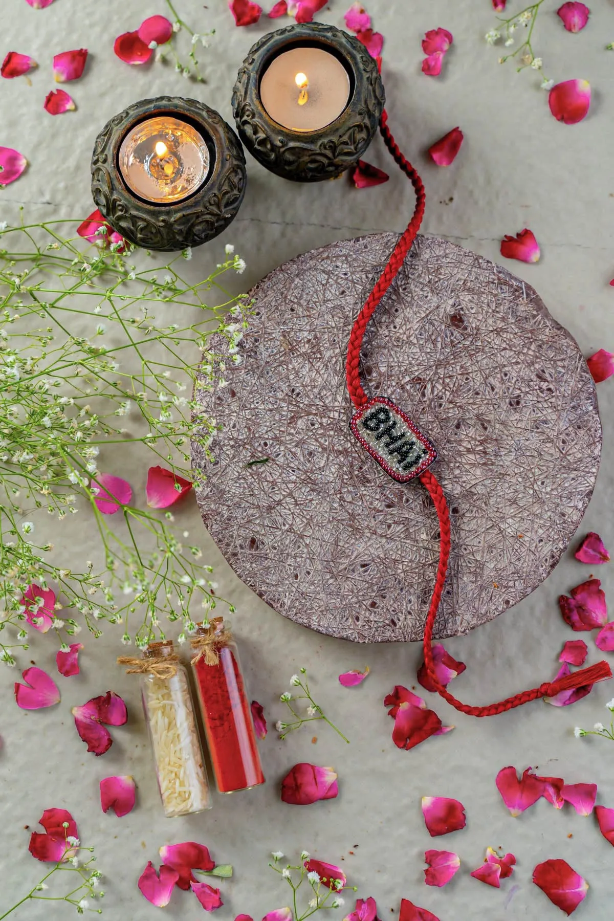 Bhai Bond  Embroidered Rakhi