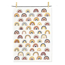 boho rainbow tea towel