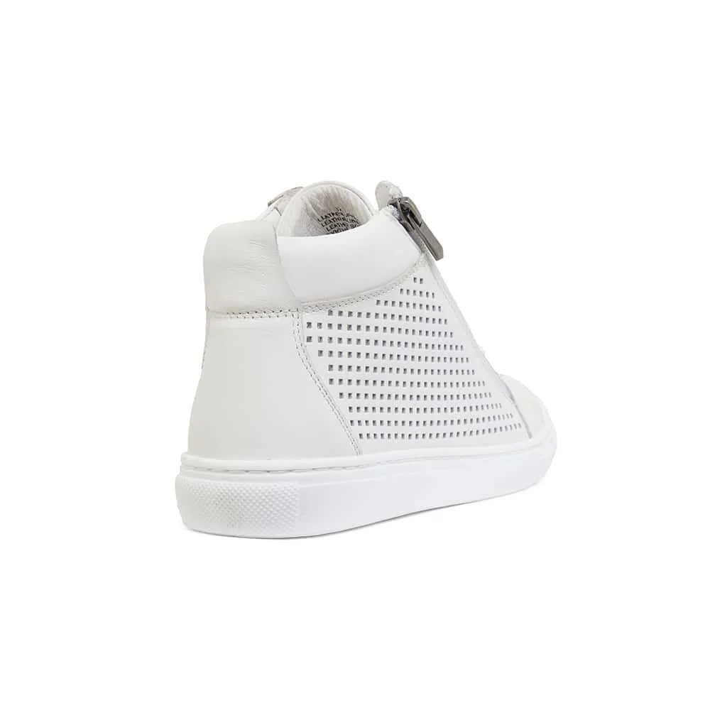 Boost Sneaker in White Leather