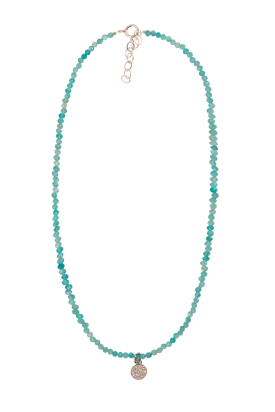 Brown Eyed Girl Amazonite Beaded Necklace