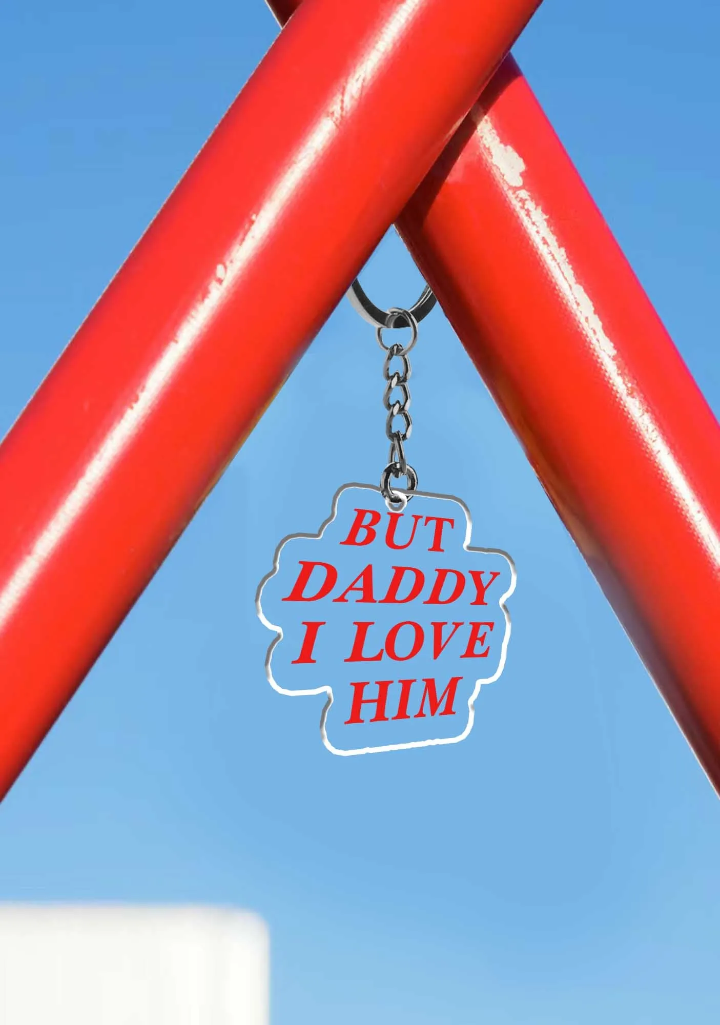 But Daddy I Love Him 1Pc Y2K Keychain Cherrykitten