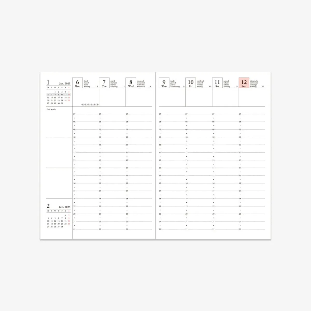 CALENDAR SEP 2024 - DEC 2025 A6 // STORAGE IT MINT