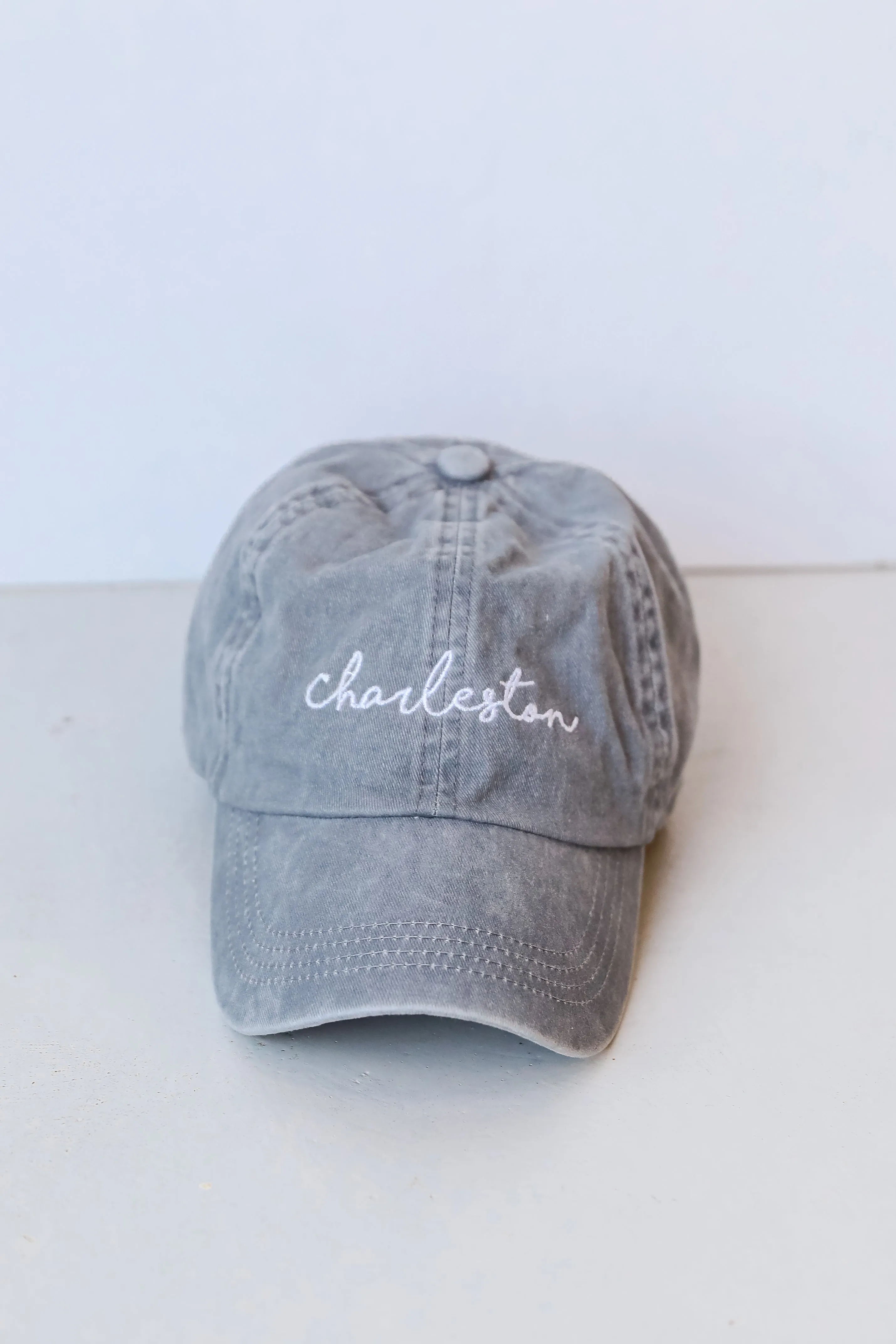 Charleston Script Embroidered Hat