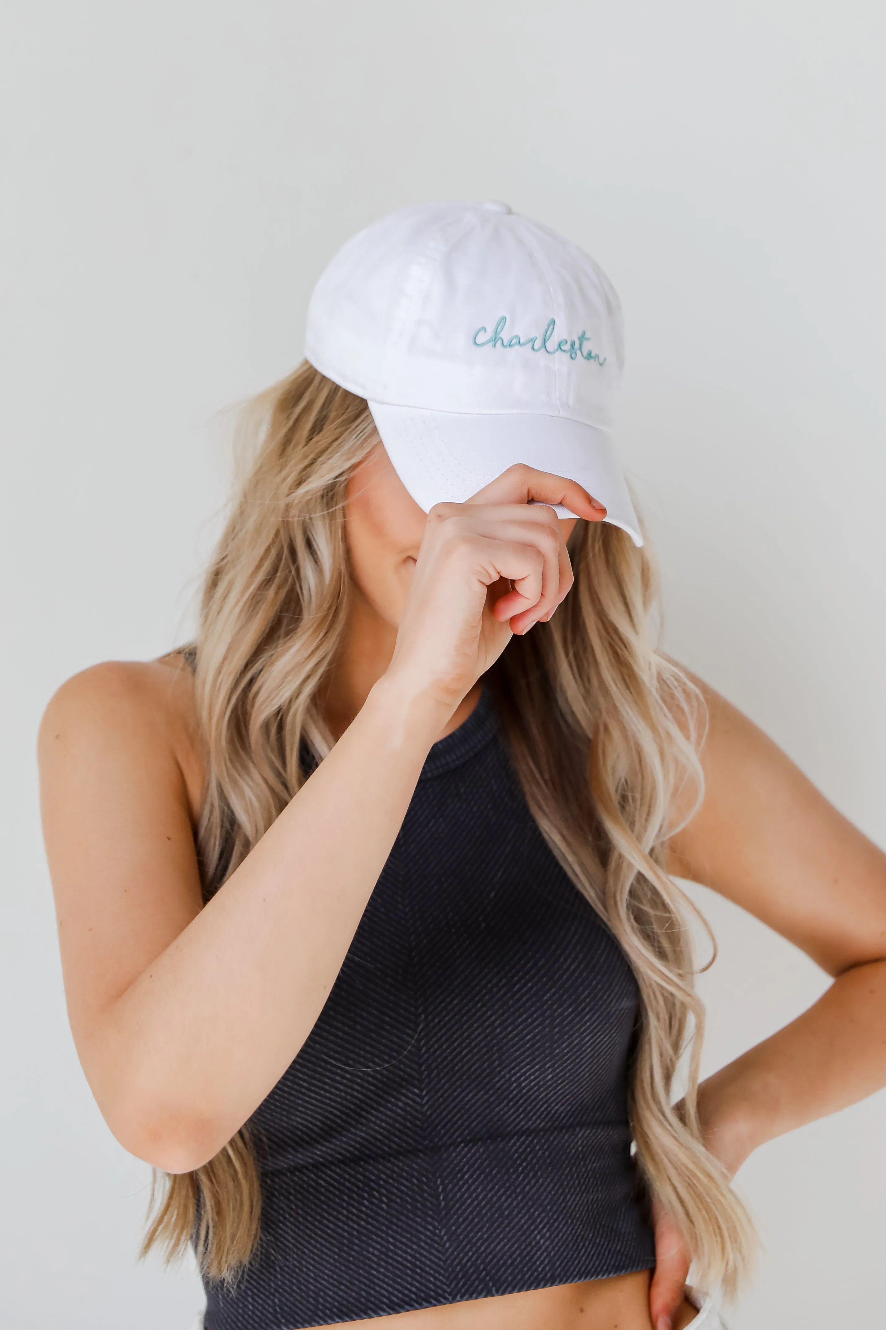 Charleston Script Embroidered Hat