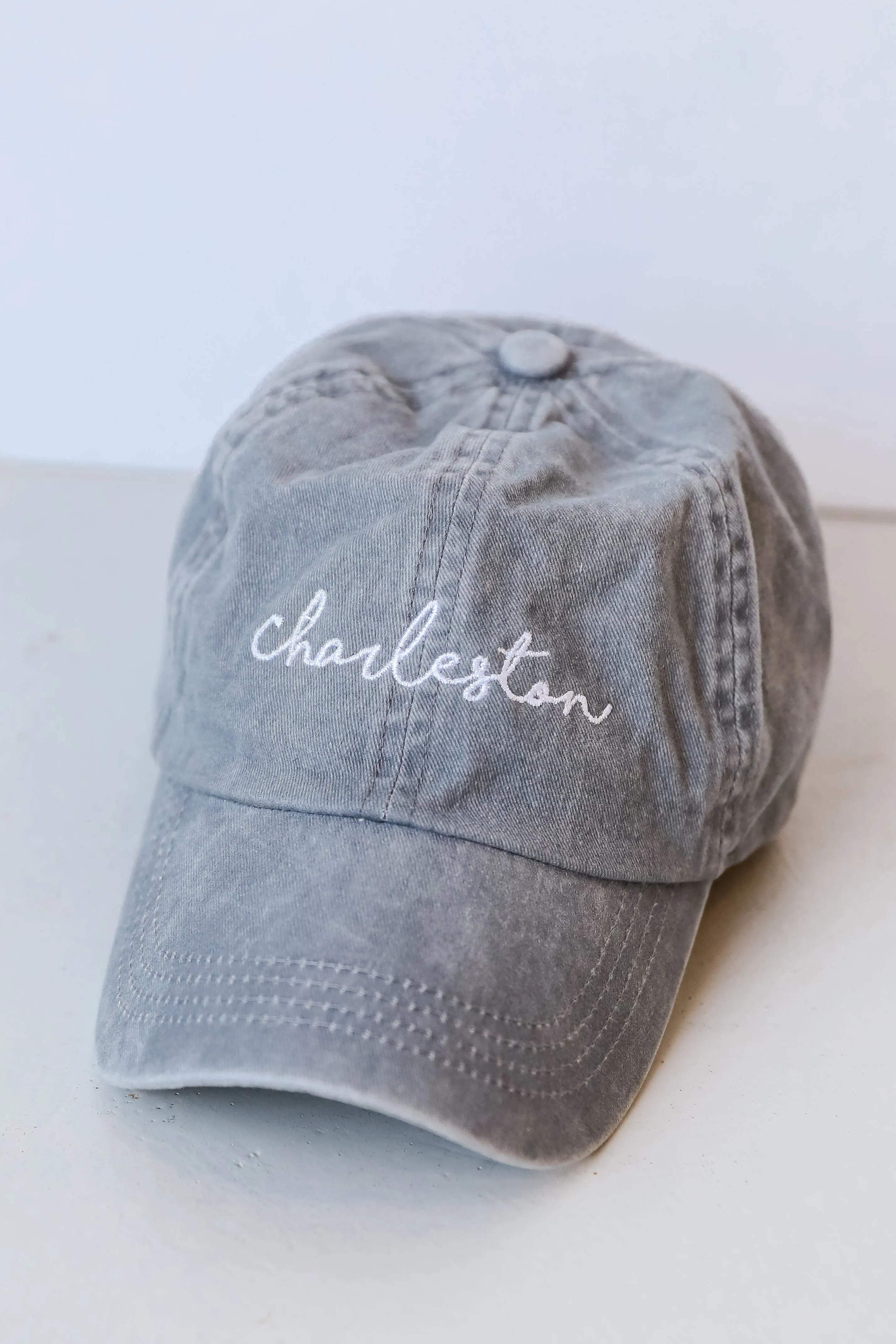 Charleston Script Embroidered Hat