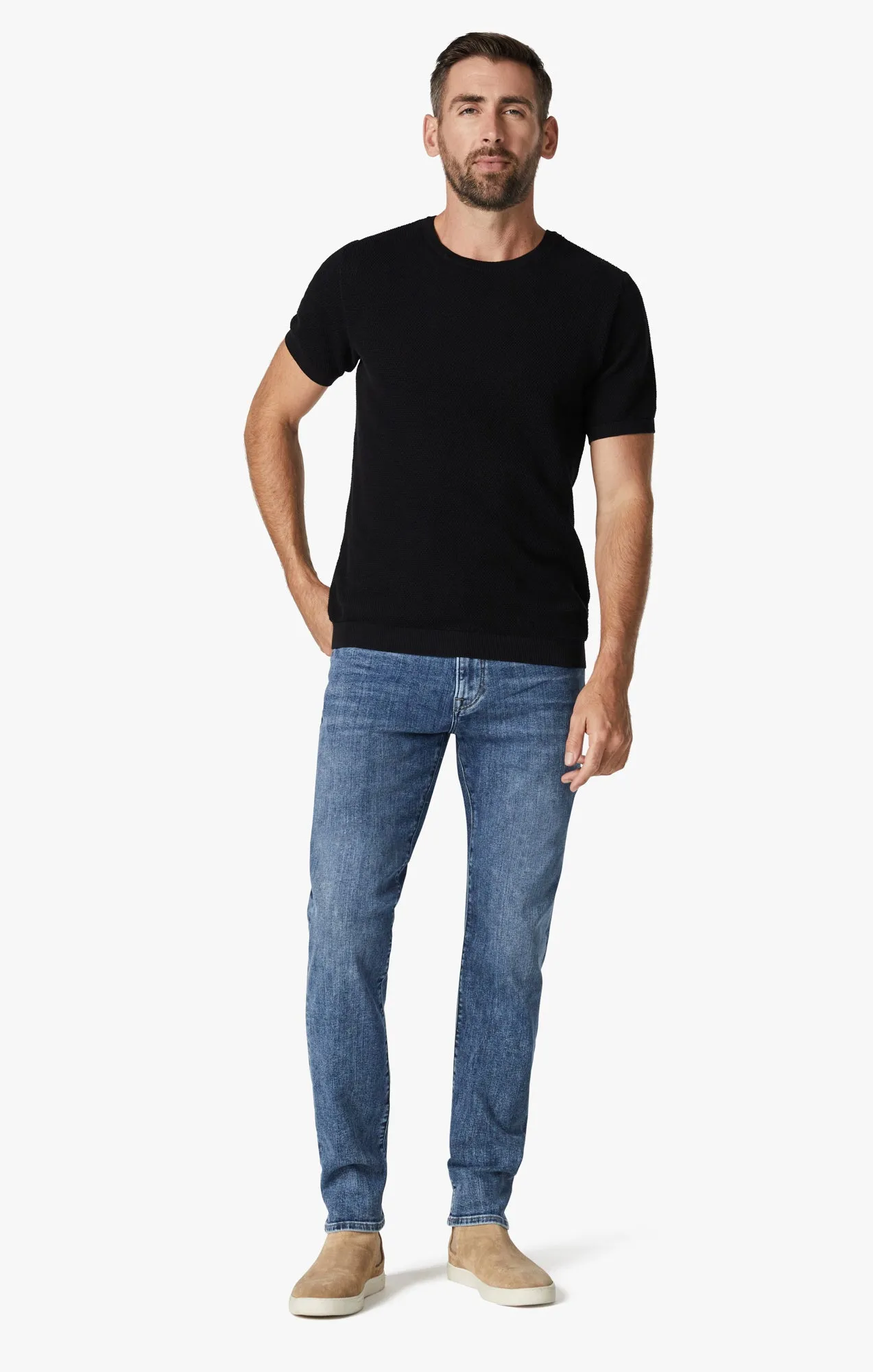 Cool Tapered Leg Jeans In Dark Organic