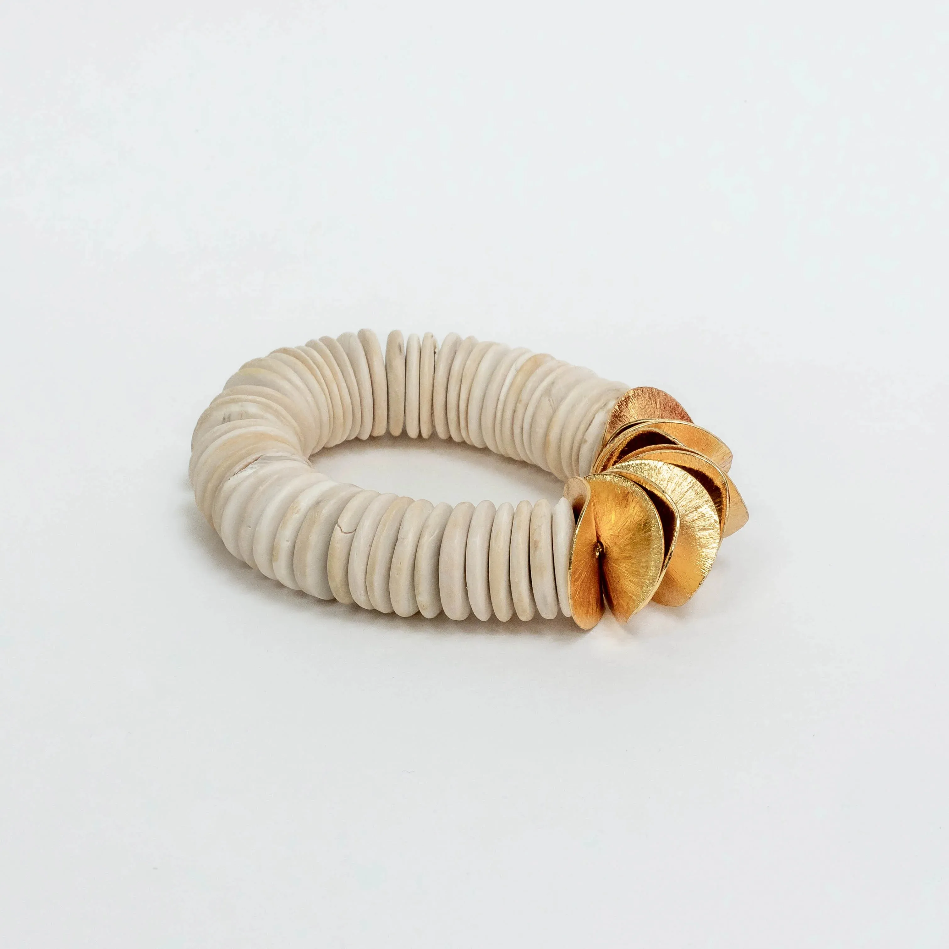 Cote D'Ivorie White Coconut Wood Bracelet