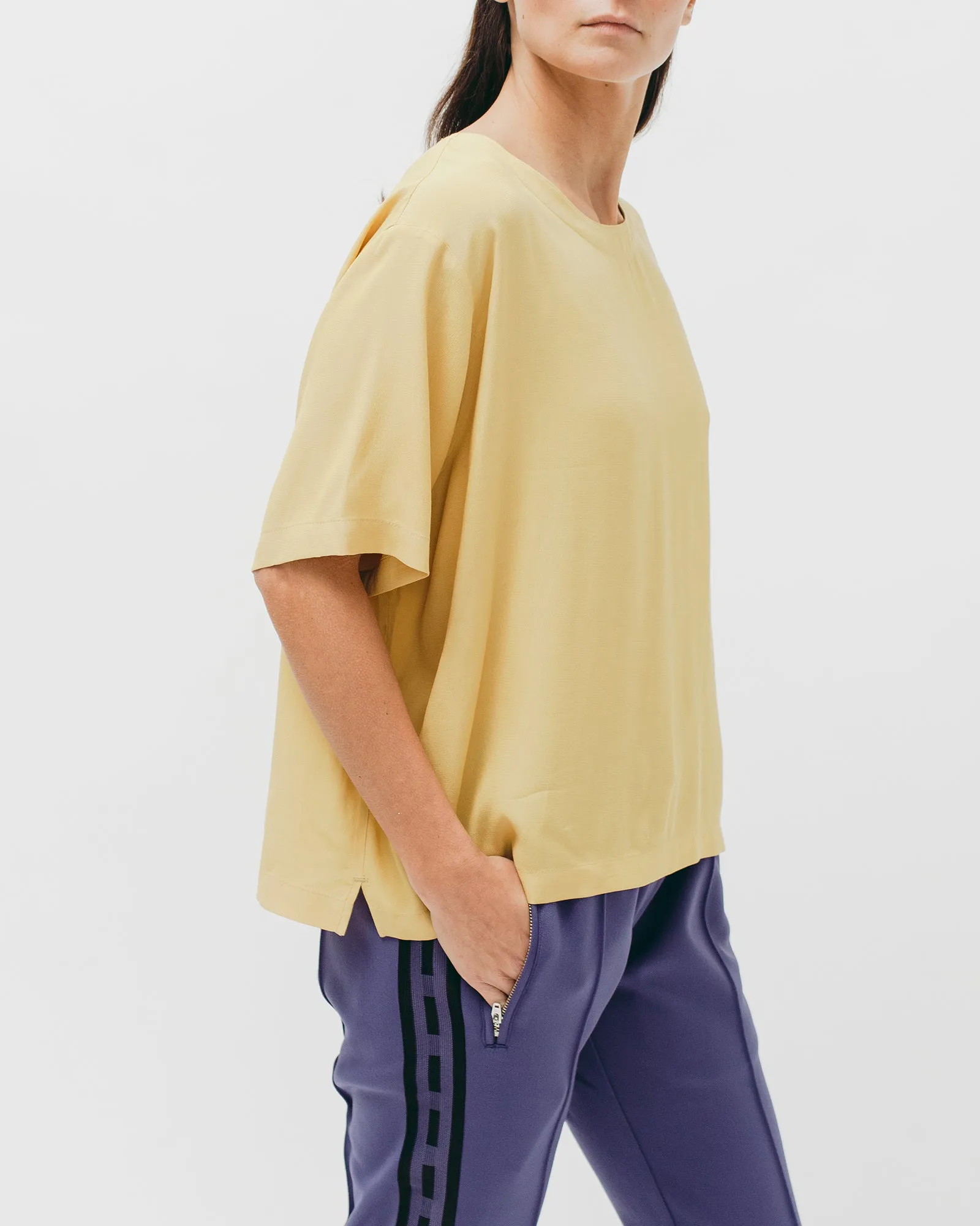 Crepe Rayon S/S Shirt - Lemon