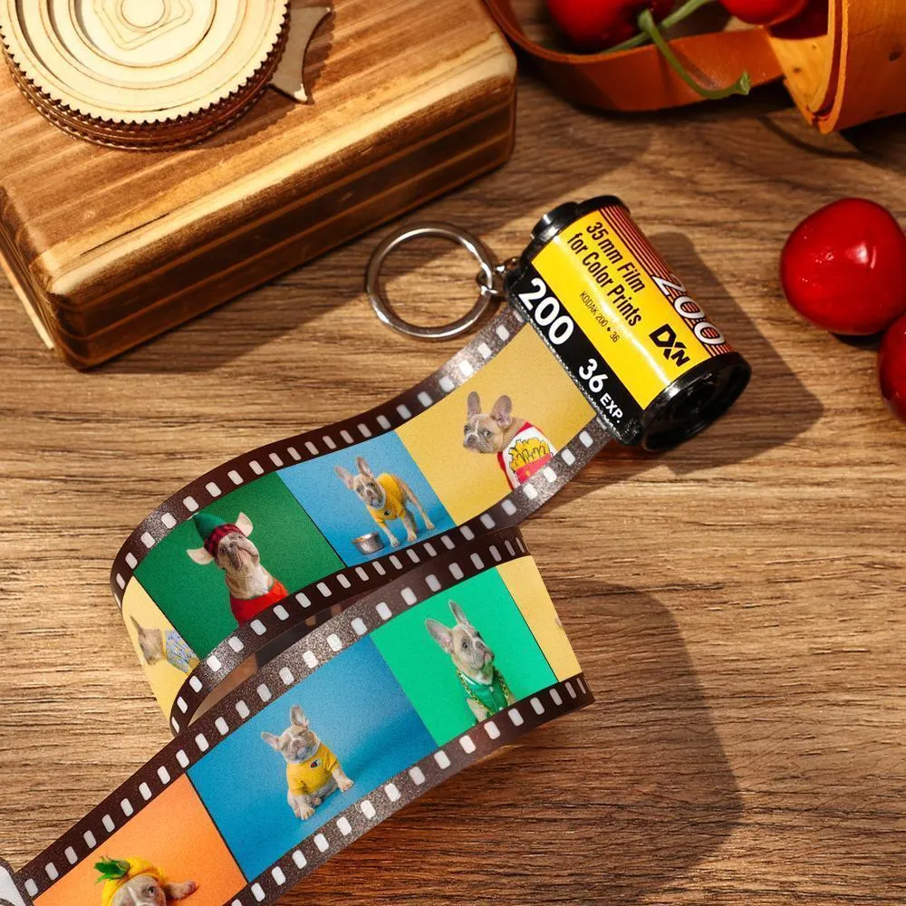 Custom Camera Film Roll Keychain Gift for Him For Boyfriend