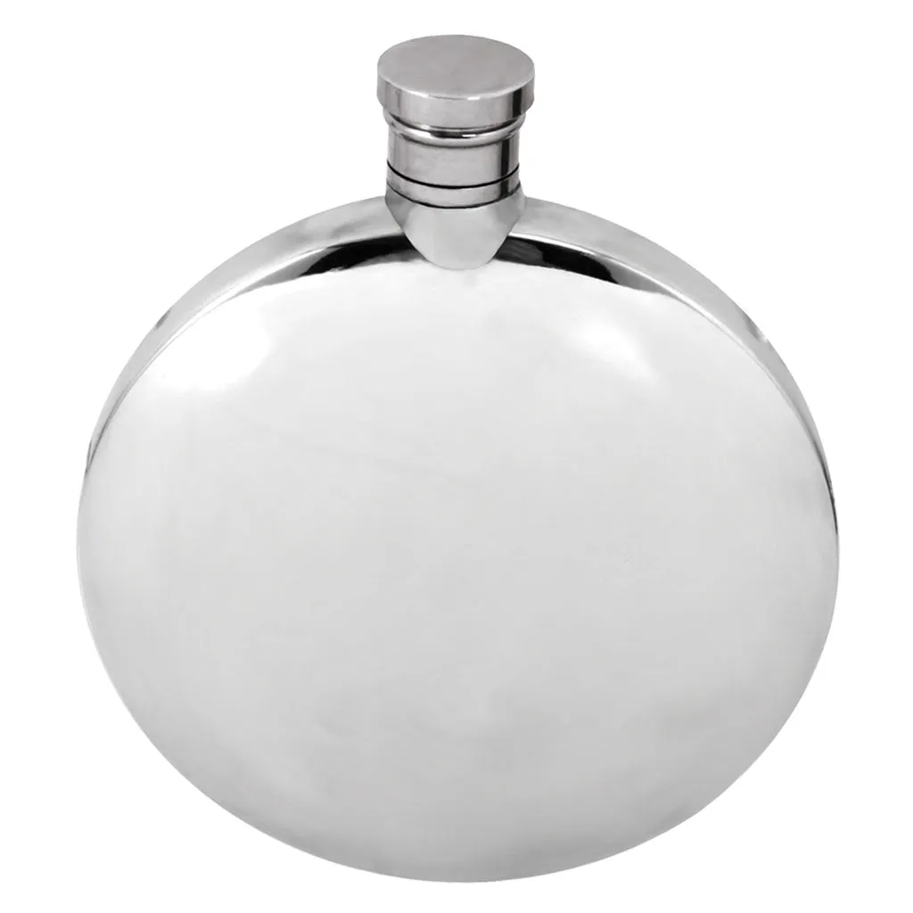 Ellipse Pewter Hip Flask