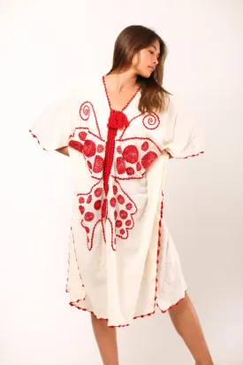 EMBROIDERED KAFTAN DRESS SANELA