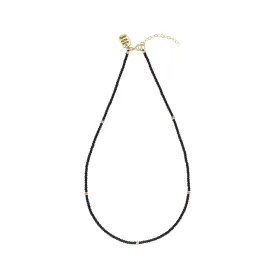 Endito Crystal Necklace - BLACK