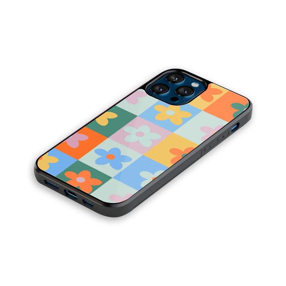 Floral Patchwork Phone Cover | Glass Case