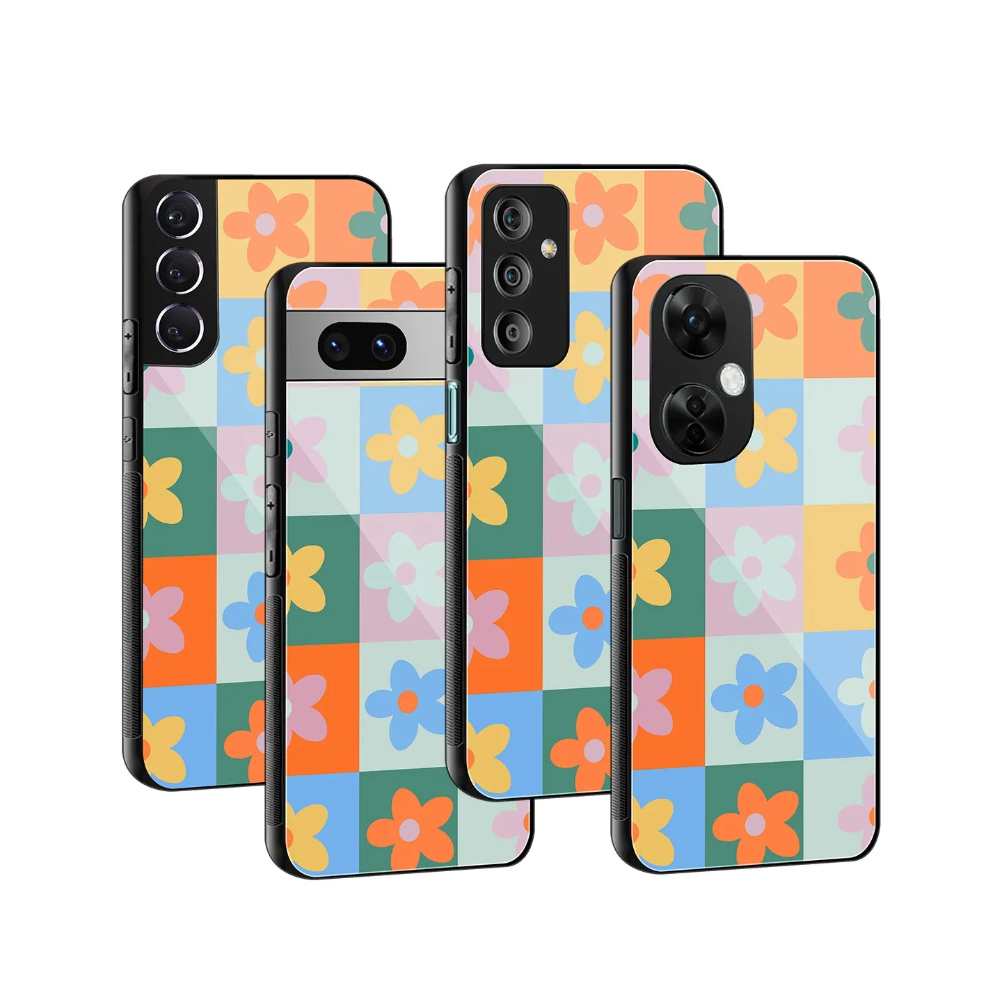 Floral Patchwork Phone Cover | Glass Case