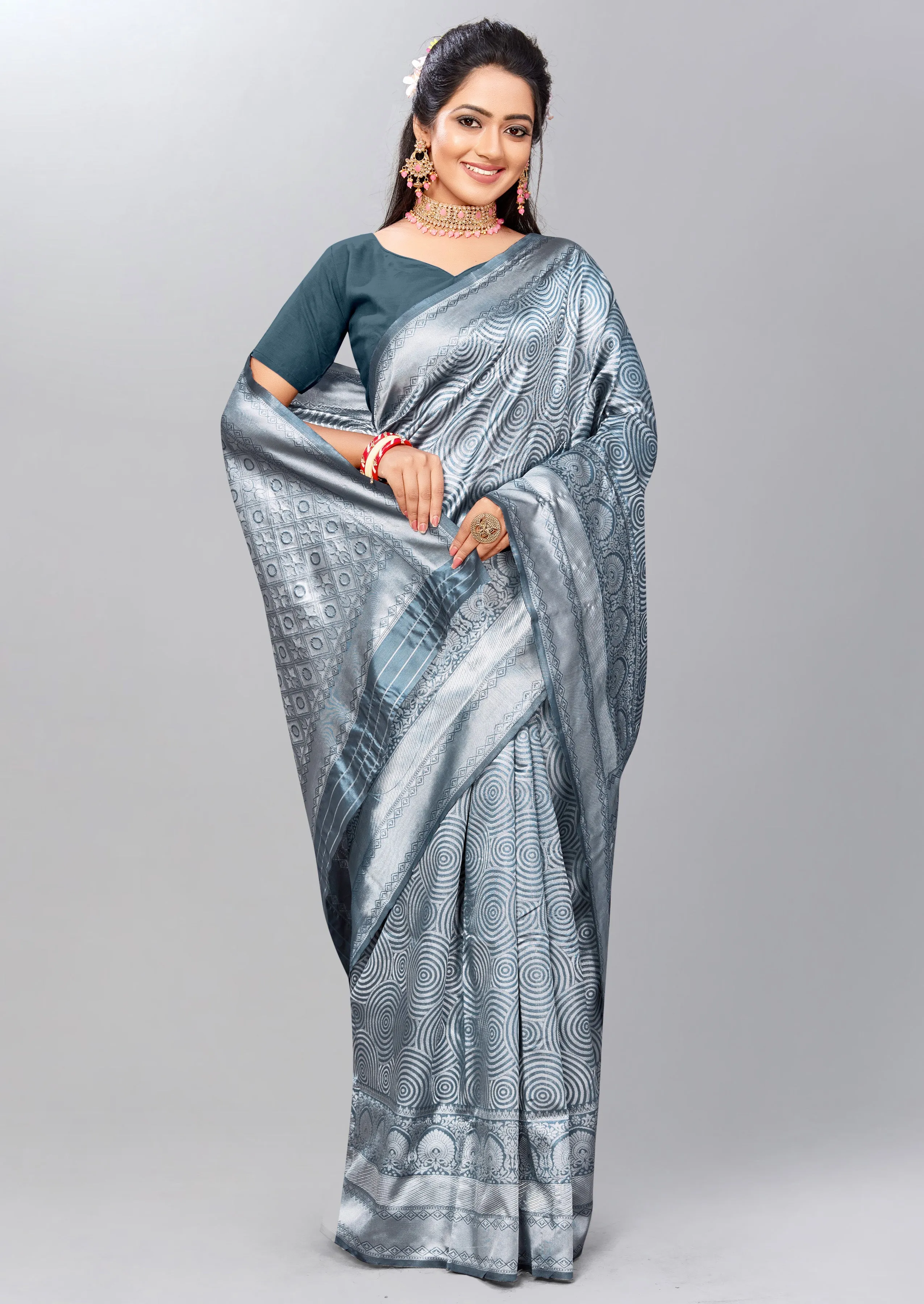 Glossy Silk Saree