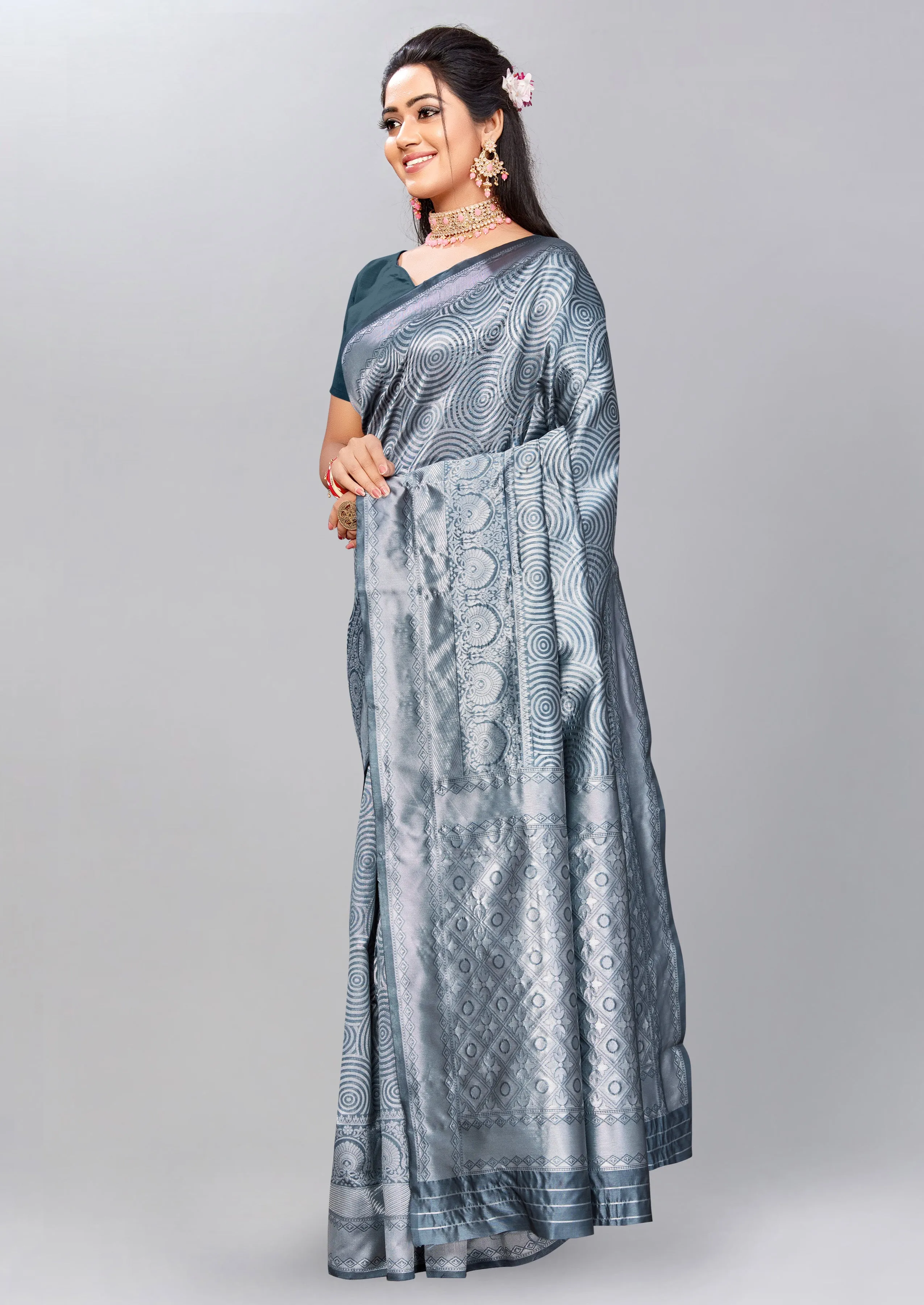 Glossy Silk Saree