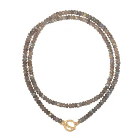 Grande Labradorite Convertible Beaded Necklace