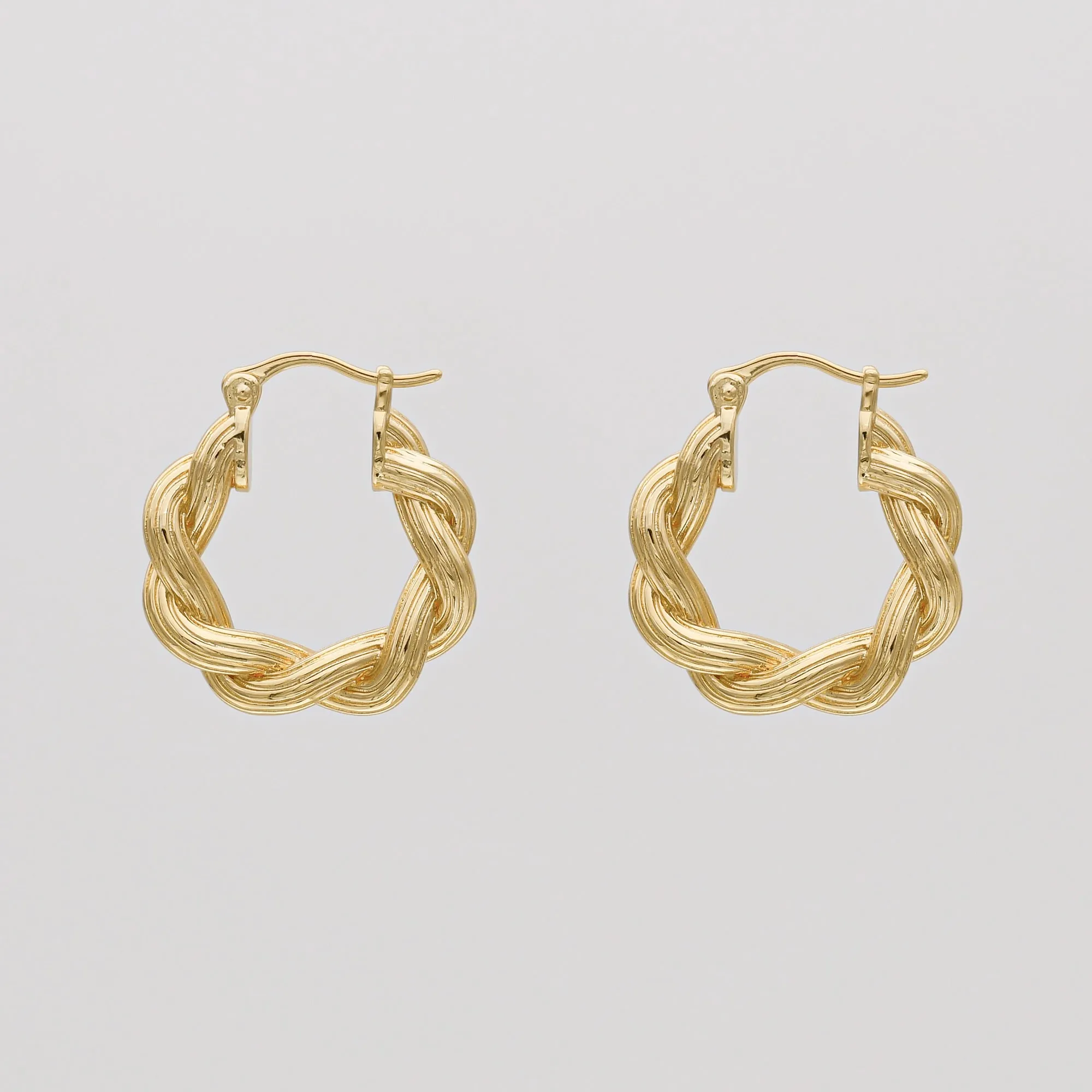 Hattie Twisted Hoop Earrings