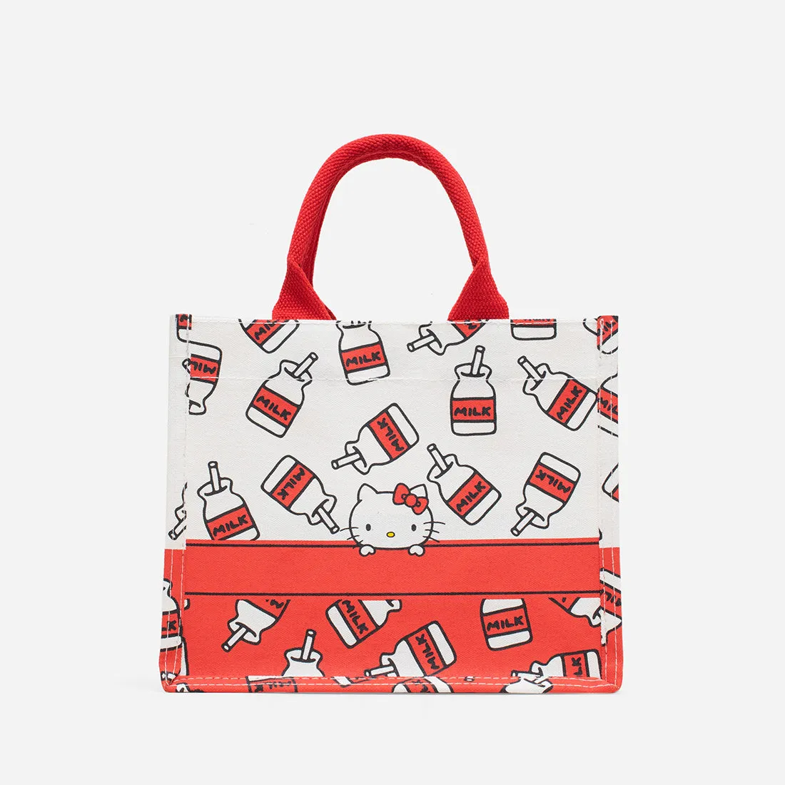 Hello Kitty Milk Bottle Mini Grocery Tote