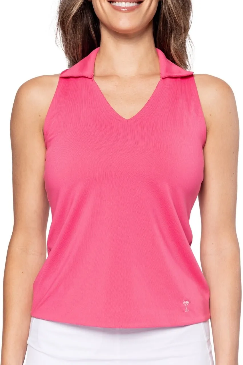 Hot Pink Sleeveless Lisa Sport Polo