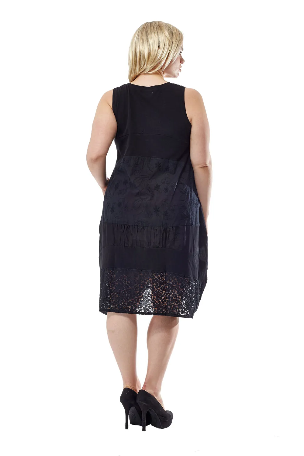 La Cera Plus Size Sleeveless Knit Dress