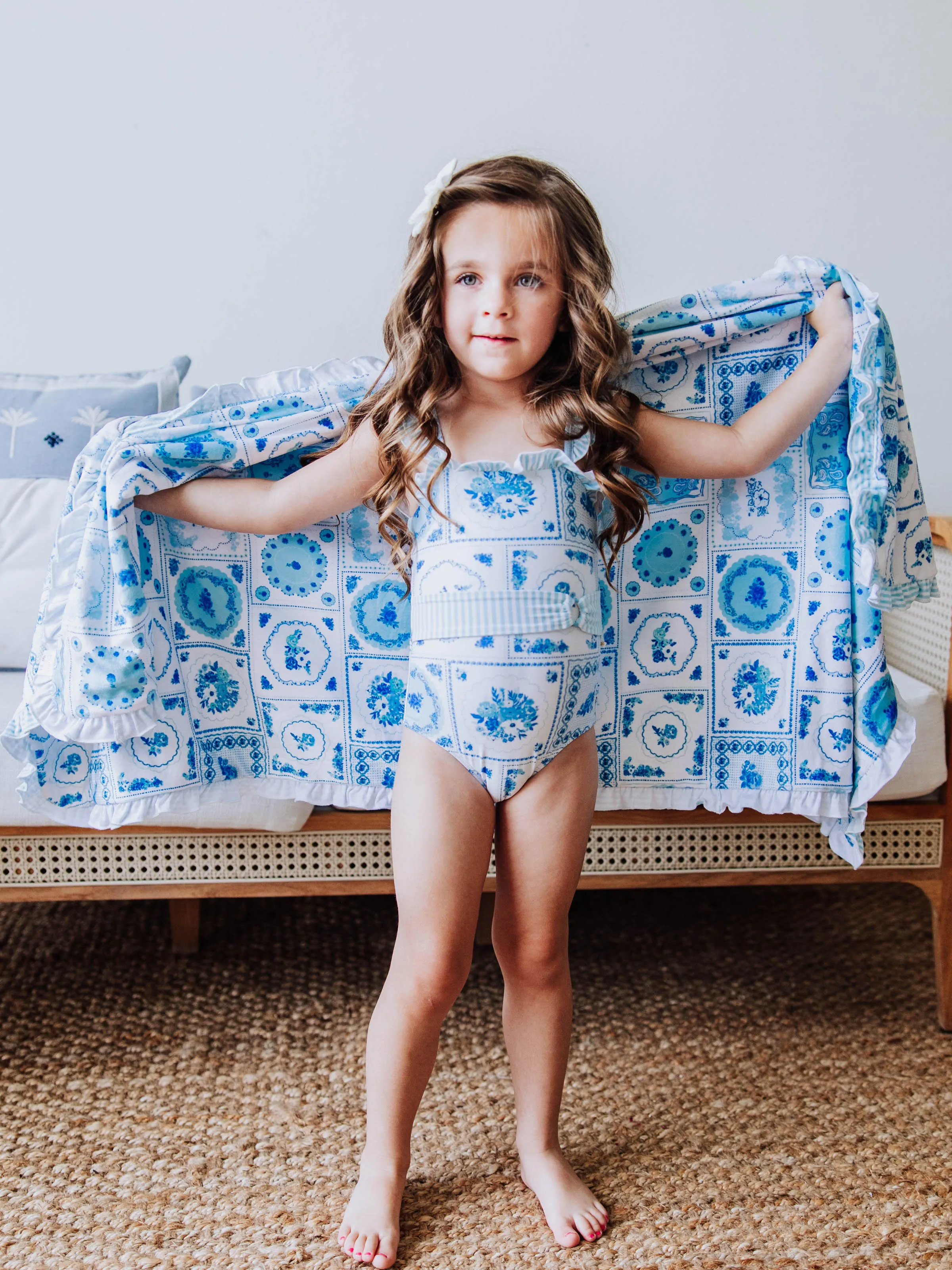 Maisie One Piece - Patchwork Blue