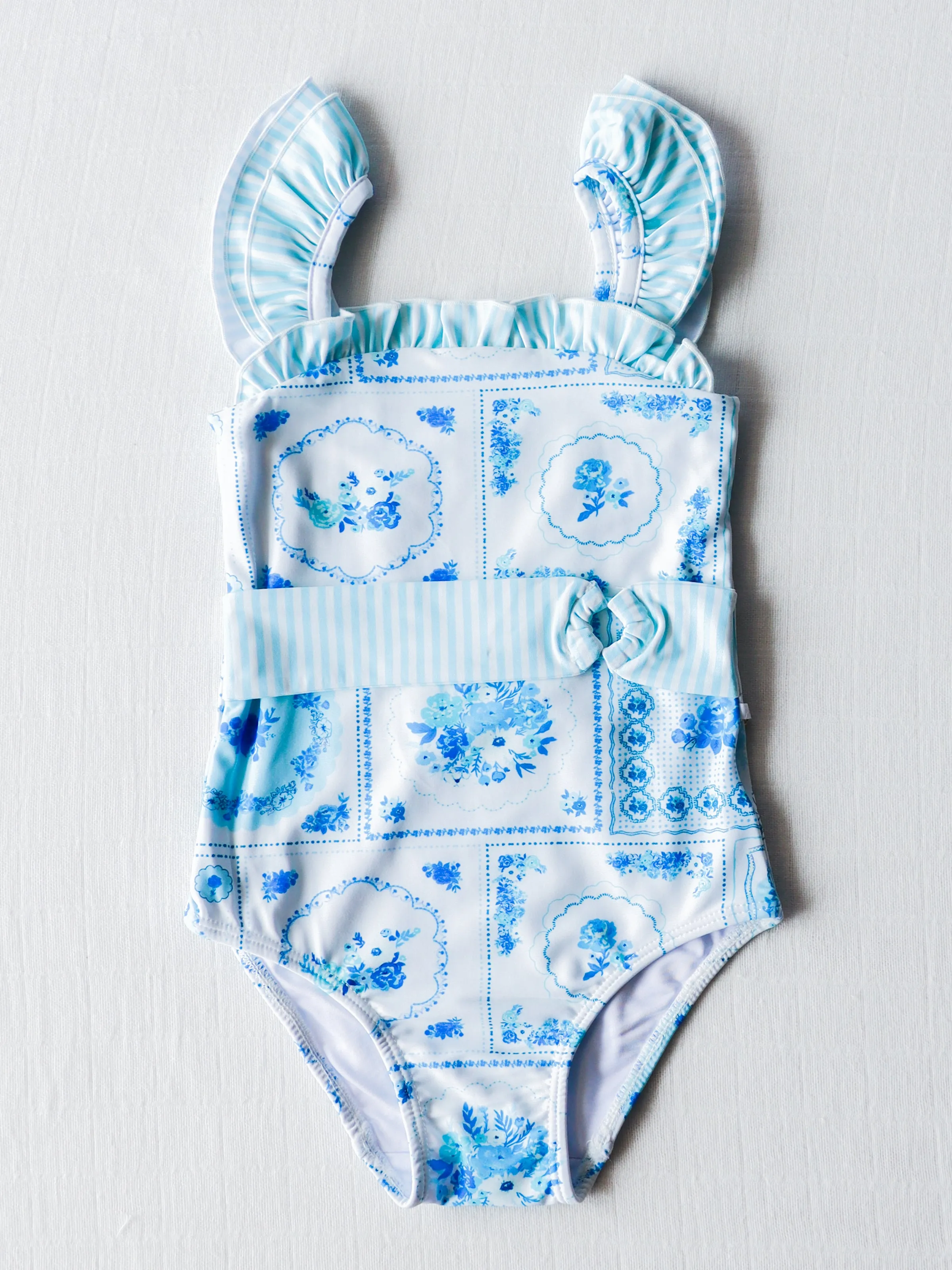 Maisie One Piece - Patchwork Blue