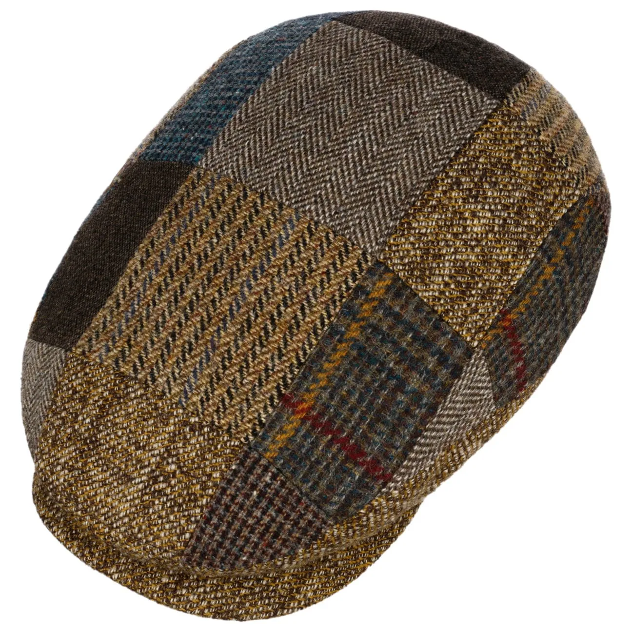 Mandeo Driver Patchwork Flat Cap by Stetson