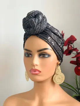 Mandy Grey Pre-Tied Turban