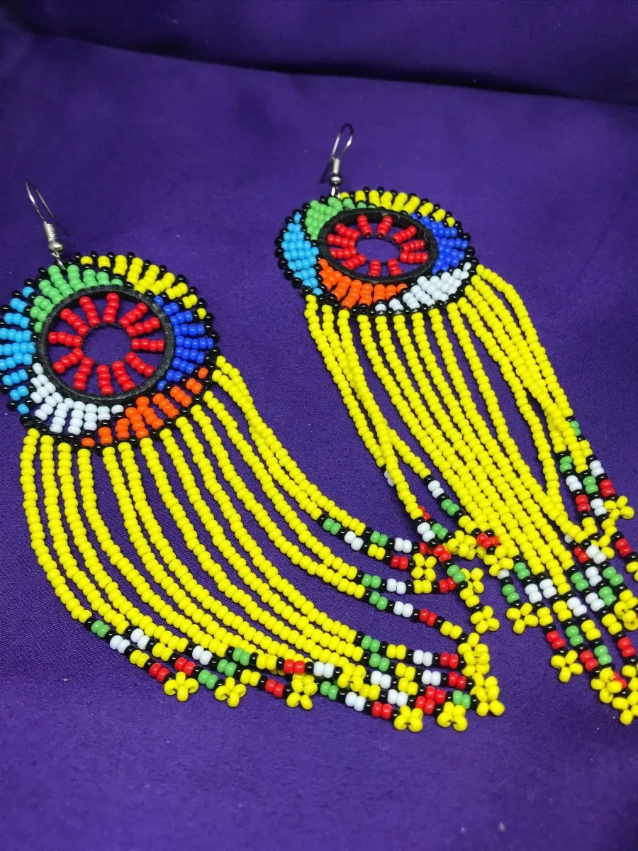 Masai Earrings In Yellow