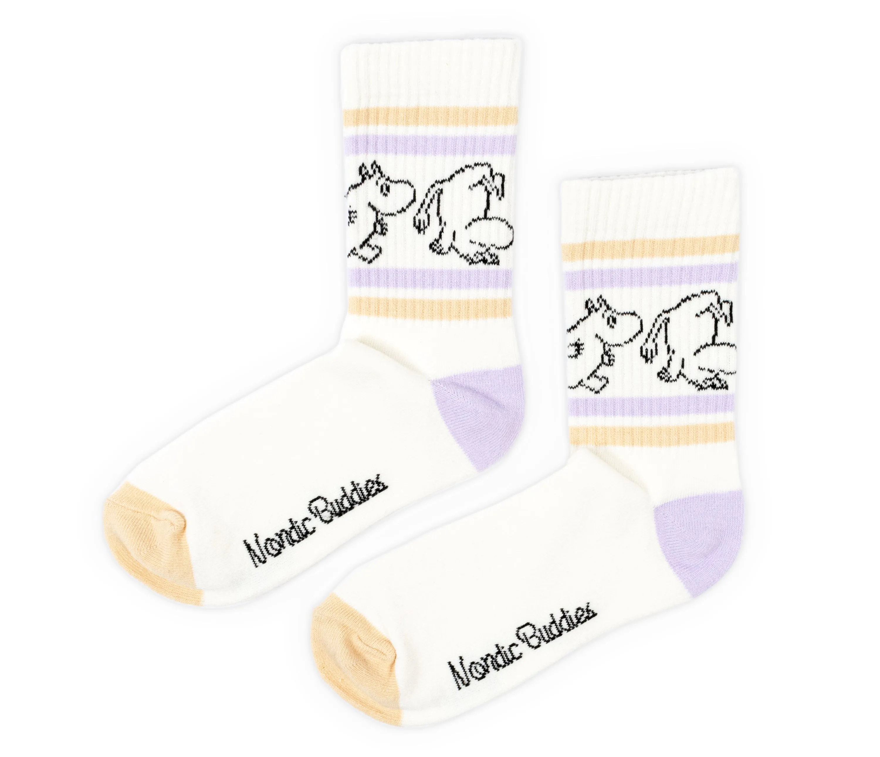 Moomintroll Retro Ladies Socks - White