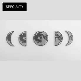 Moon Phases Enamel Pin Set of 5