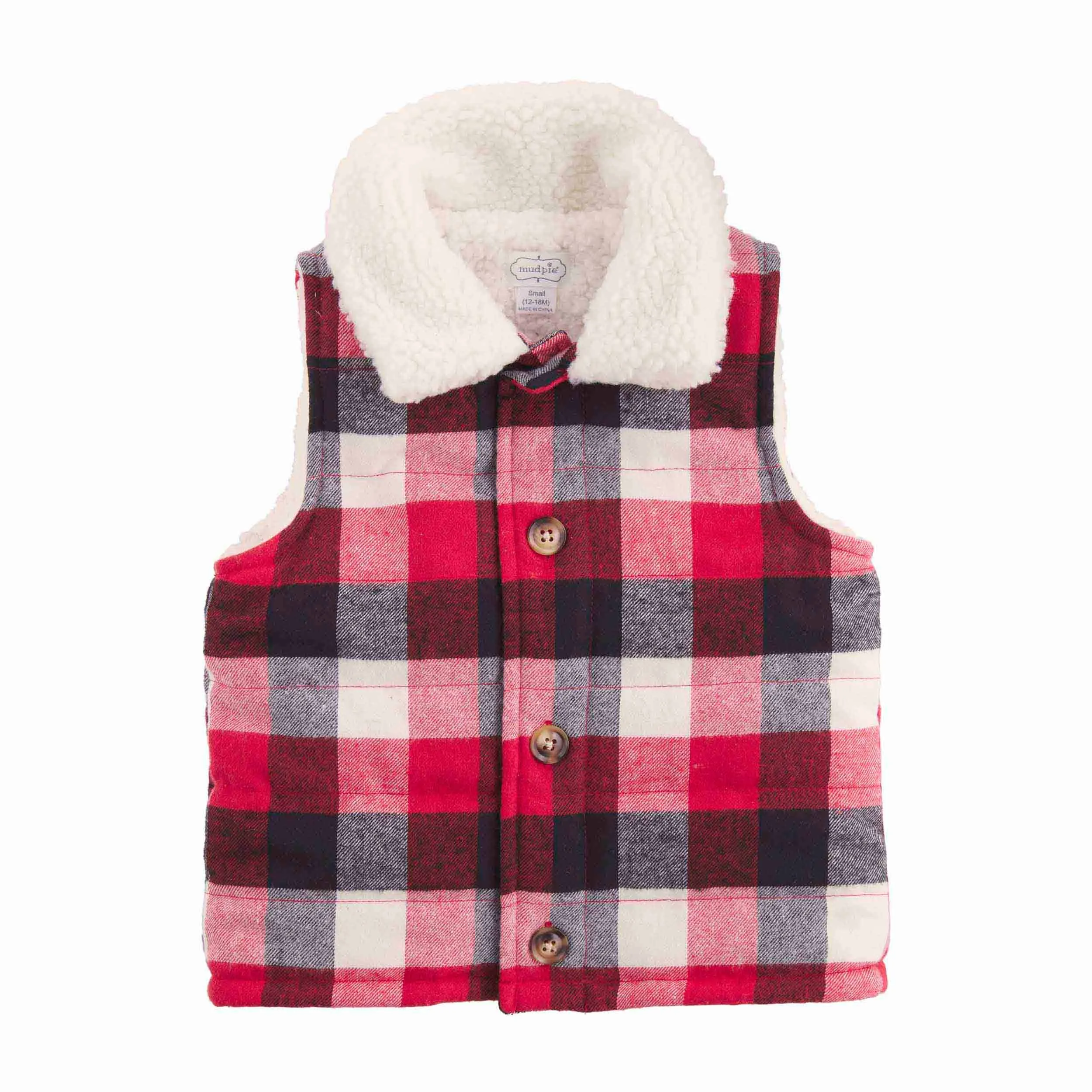 Mud PIe- Quilted Plaid Vest