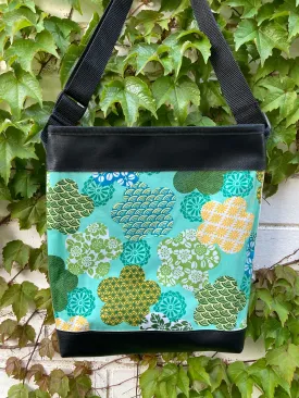 Myra Bag - Ice Green Japanese Flowers